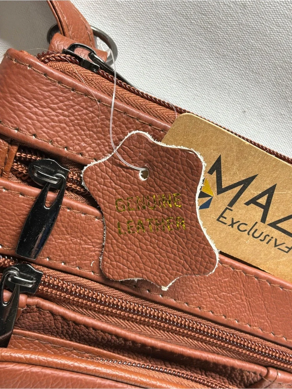 Maze Brown Genuine Leather Crossbody Bag 7
